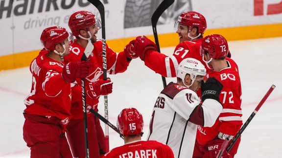 Hokejs, KHL spēle: Rīgas Dinamo - Maskavas Spartak - 12