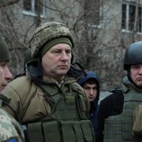 Foto: Vējonis Ukrainas vizītes laikā dodas uz Doņeckas apgabalu