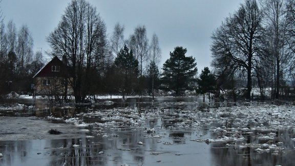 Daugavas ledus sastrēgums Jēkabpilī  - 6