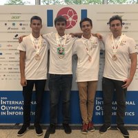 Latvijas skolēni izcīna četras bronzas medaļas pasaules informātikas olimpiādē
