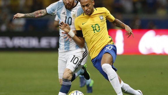 Argentina Lionel Messi, Brazil Neymar 