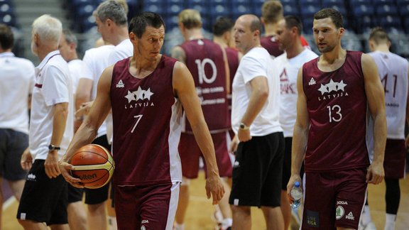 Basketbols, Latvijas basketbola izlases treniņš Belgradā 07.07.2016 - 17