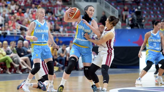 Basketbols, Eurobasket sievietēm: Latvija - Ukraina