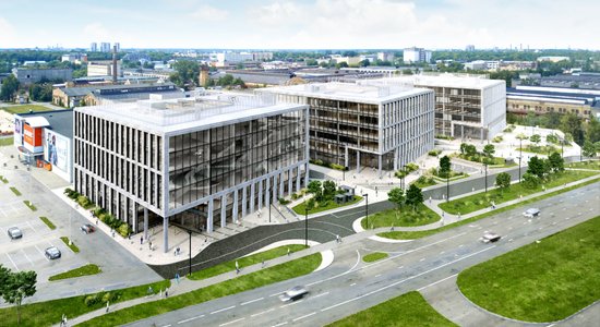 ФОТО: Компания литовского миллиардера построит в Риге комплекс офисных зданий