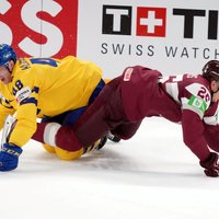 ФОТО, ВИДЕО: Ключевое поражение Латвии от Швеции на чемпионате мира