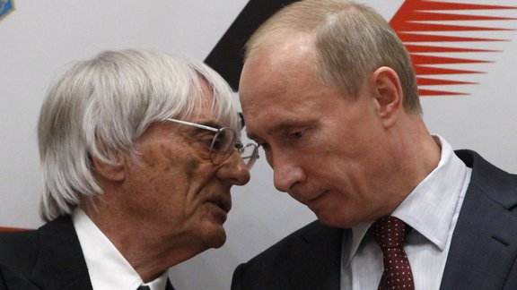 Vladimirs Putins, Bernie Ecclestone, Bērnijs Eklstouns