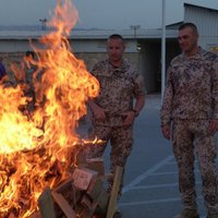 Karavīri Afganistānā ieskandina Līgo svētkus