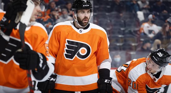 'Flyers' aizsargs Jandls uzstāda jaunu NHL 'dzelzs vīru' rekordu