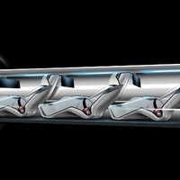 Движение внутри вакуумного тоннеля Hyperloop показано на видео