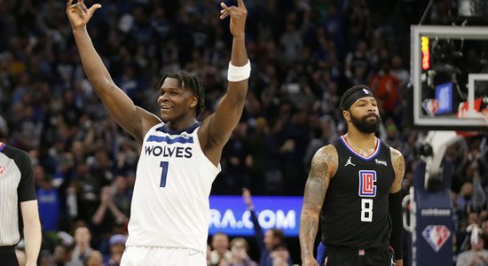 'Timberwolves' atgriežas NBA 'play-off', 'Nets' pierāda favorītu statusu