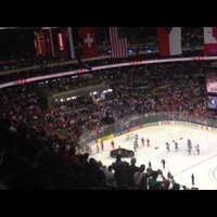 Video: Puse Krievijas komandas pamet ledu Kanādas izlases apbalvošanas laikā; federācijai draud sods