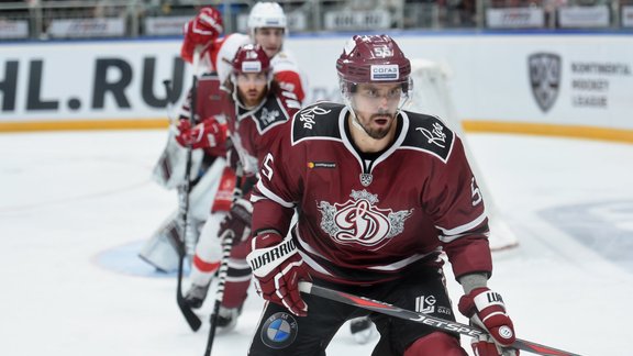 Hokejs, KHL spēle: Rīgas Dinamo - Maskavas Spartak