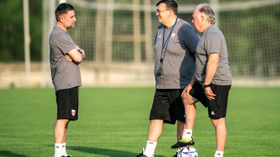 Futbols, Latvijas futbola izlase. Treniņš Moldovā (08.06.2022.) - 19