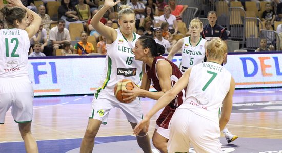 EČ par septīto vietu Latvijas basketbolistes spēlēs pret Lietuvu