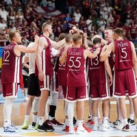 Latvijas basketbolisti pēc izrāviena trešajā ceturtdaļā sagrauj Ēģipti