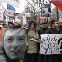 В Москве марш памяти Бориса Немцова собрал 6000 участников