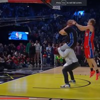 Video: G līgā spēlējošais Maklangs uzvar NBA 'slam dunk' konkursā