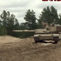Video: Ādažu poligonā šauj 'Abrams' tanki