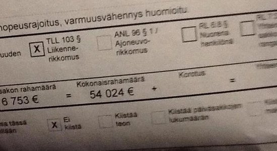 Финского миллионера оштрафовали на 54 000 евро за превышение скорости на 20км/ч