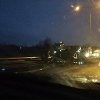 Литва: на трассе Вильнюс-Каунас перевернулся тягач из Латвии