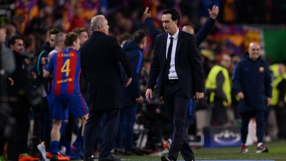 Paris Saint-Germain spanish coach Unai Emery