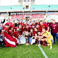 ФОТО, ВИДЕО: Как сборная Латвии в 12-й раз выиграла Кубок Балтии
