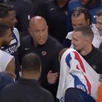 Video: Pret paša gribu no Ņujorkas aizmainītais Divinčenzo saķeras ar "Knicks" treneri