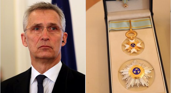 Генсек НАТО Столтенберг награжден Орденом Трех звезд