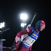 Latvijas vīriešu biatlona kvartetam 14. vieta PK posma stafetes sacensībās