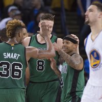 'Celtics' pārtrauc 'Warriors' 54 uzvaru sēriju