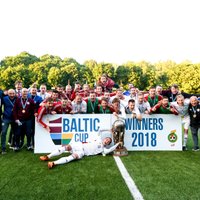 Latvijas futbola izlase ceturto gadu pēc kārtas izcīna Baltijas kausu