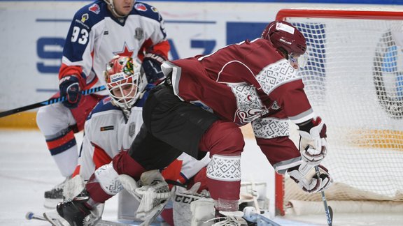 Hokejs, KHL spēle: Rīgas Dinamo - Maskavas CSKA