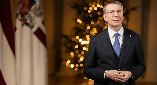 ВИДЕО. Президент Ринкевич в Новогоднем обращении призвал жителей Латвии не бояться мечтать и делать