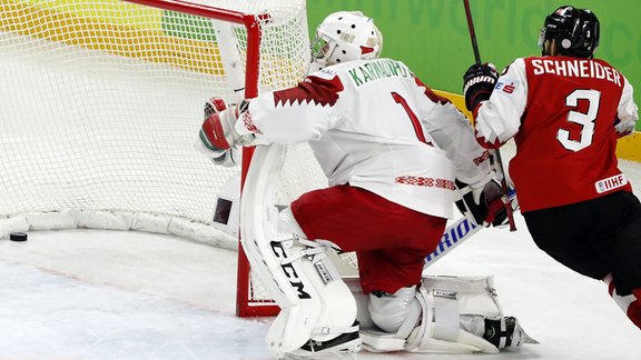 Hokejs, pasaules čempionāts 2018: Austrija - Baltkrievija - 1