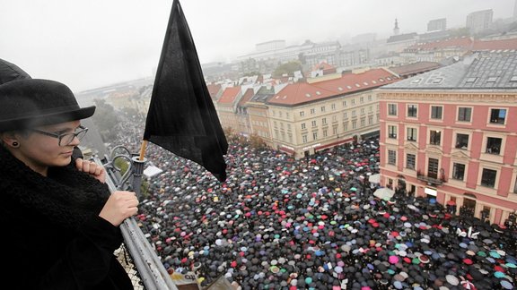 abortu protests Polijā 