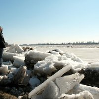 ФОТОГАЛЕРЕЯ. Критическая ситуация под Даугавпилсом: огромный ледяной затор