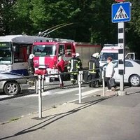 В Риге произошла авария - пострадали мужчина и ребенок