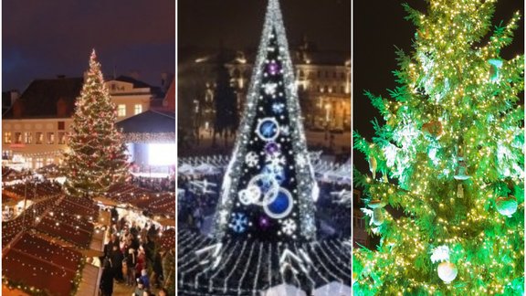 Baltijas valstu egles 2018, eglīte, Viļņas egle, Tallinas egle, Rīgas egle 