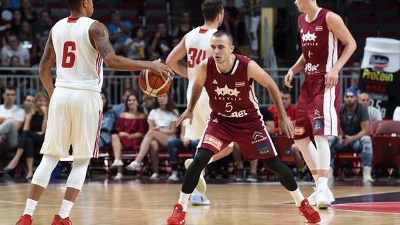 Pārbaudes spēle basketbolā Latvija - Polija - 19