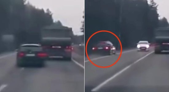 Video: BMW pārgalvīgi apdzen un pats bremzē pretējās joslas ceļmalā