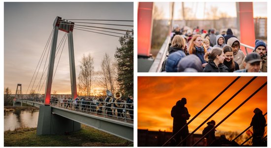 Foto: Valmieras vanšu tilta pār Gauju atjaunošanā ieguldīts teju miljons eiro