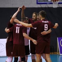 Волейболисты сборной Латвии выиграли второй матч в Европейской лиге