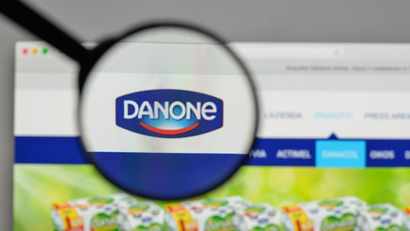 Danone logo, jogurts