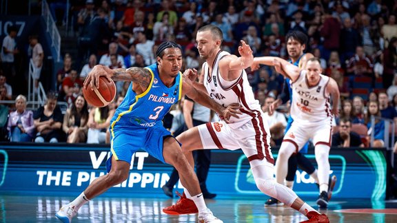 Basketbols, olimpiskā kvalifikācija: Latvija - Filipīnas