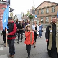 Foto: Kā pirmie svētceļnieki no Liepājas sāka ceļu uz Aglonu