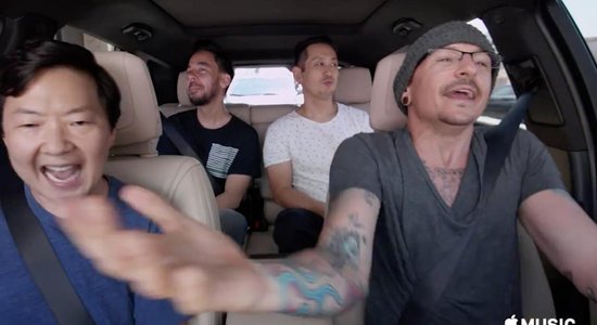 Publicēta populārā šova 'Carpool Karaoke' sērija ar 'Linkin Park' līdera piedalīšanos