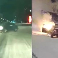 ВИДЕО: "Хочу умереть со своим BMW!" Пьяный юноша попал в аварию на маминой машине, машина сгорела