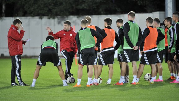 Latvijas futbola izlase, treniņš pirms spēles pret Islandi - 21