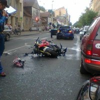 Avārijā smagi cietis motocikla vadītājs