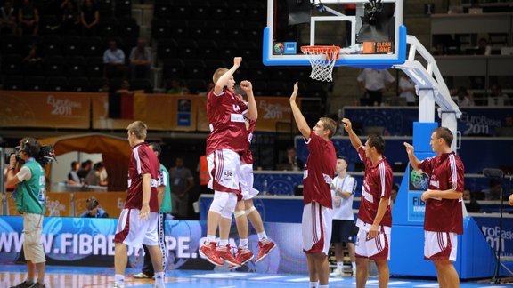 EČ basketbolā: Latvija - Vācija - 1